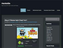 Tablet Screenshot of hacksidia.com